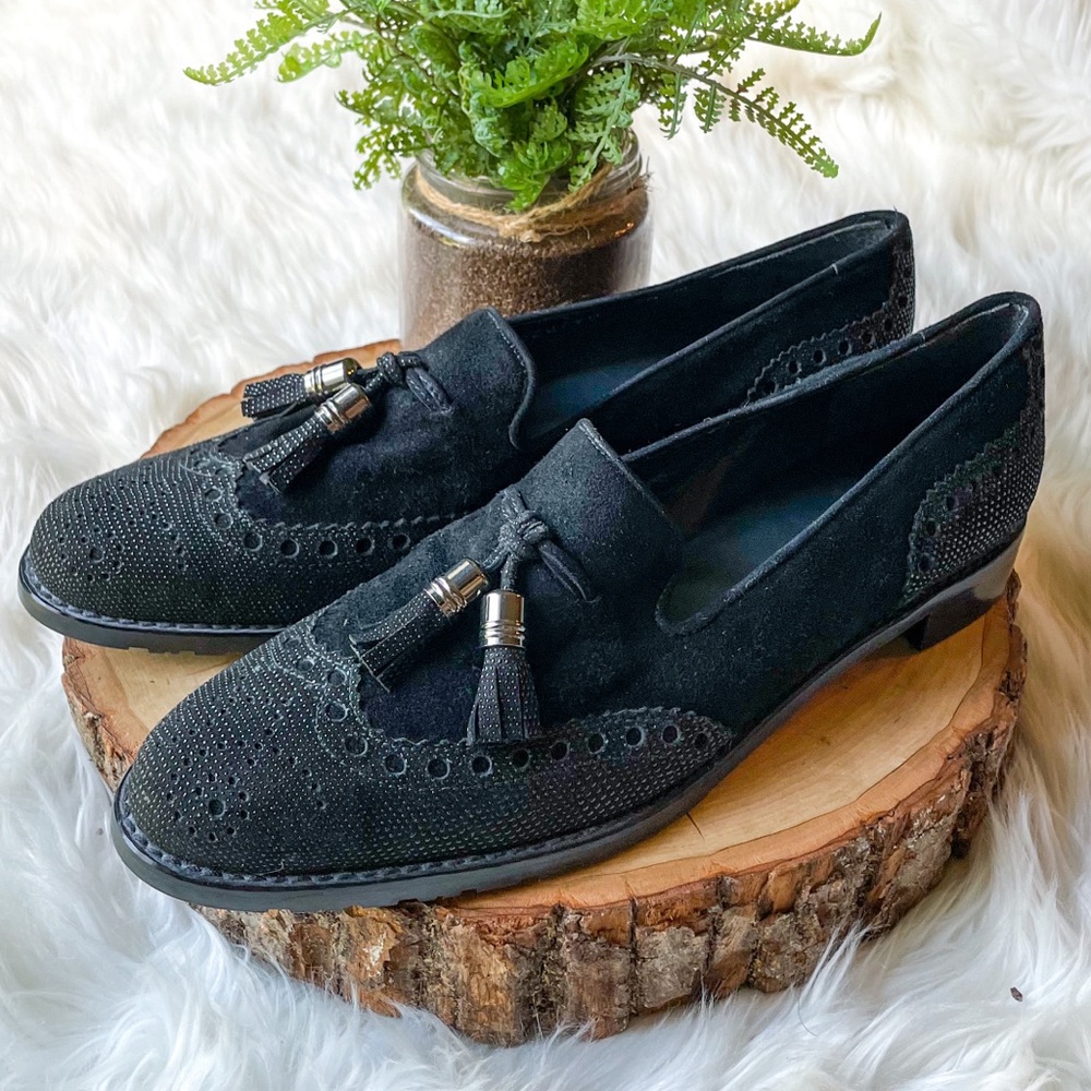 Stuart Weitzman Guything Tassel Wingtip Loafers - image 1